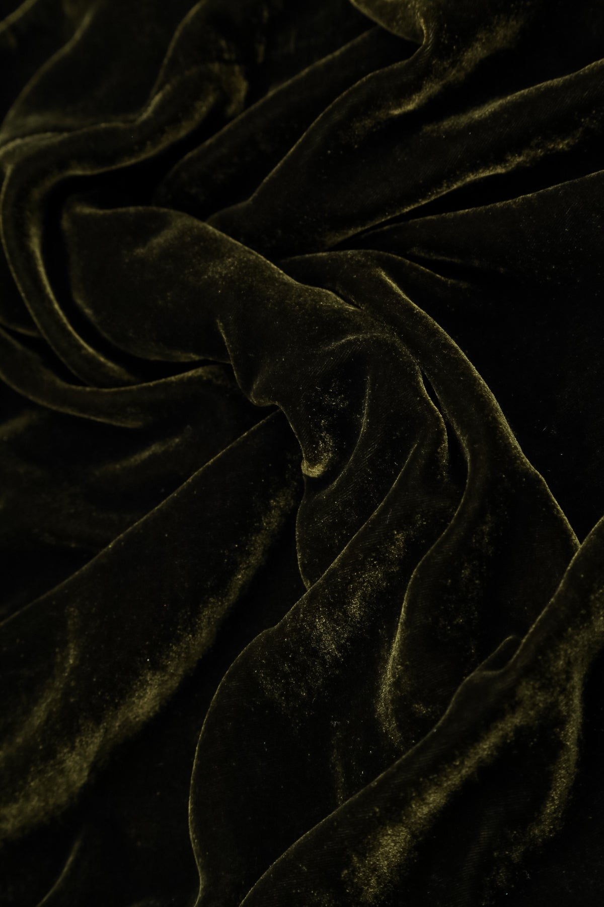 Ruffled Forest Mist Silk Velvet Scarf 4