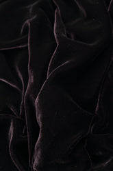 Ruffled Hemline Vintage Violet Silk Velvet Skirt 5