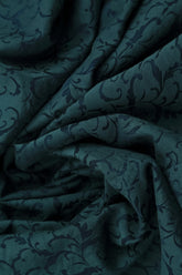 Ornamented Peacock Silk Cotton Dress 5