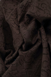 Balloon Ornamented Forest Brown Silk Cotton Skirt 5