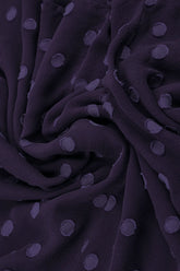 Layered Dotty Royal Purple Silk Dress 5