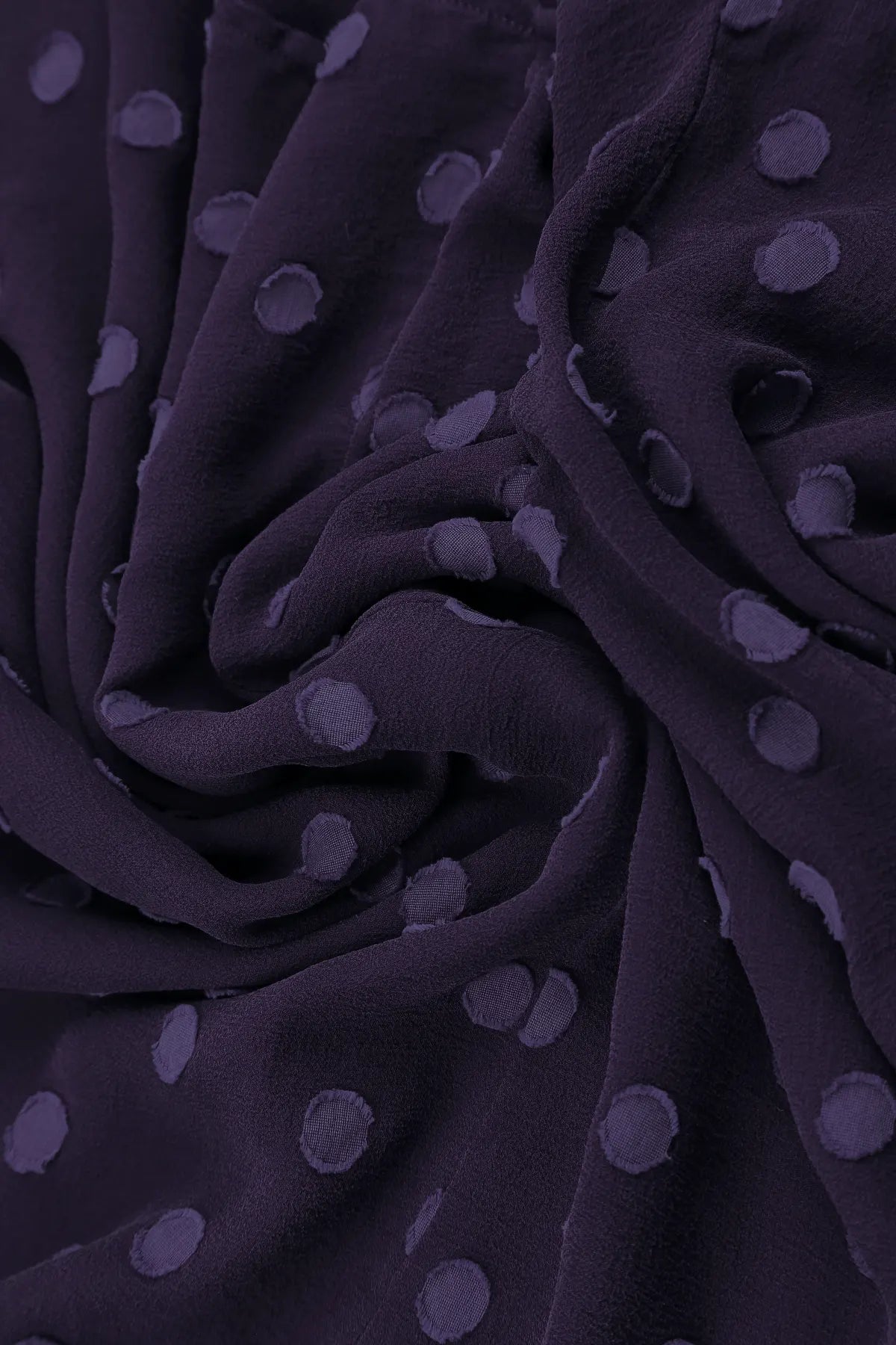 Layered Dotty Royal Purple Silk Dress 5