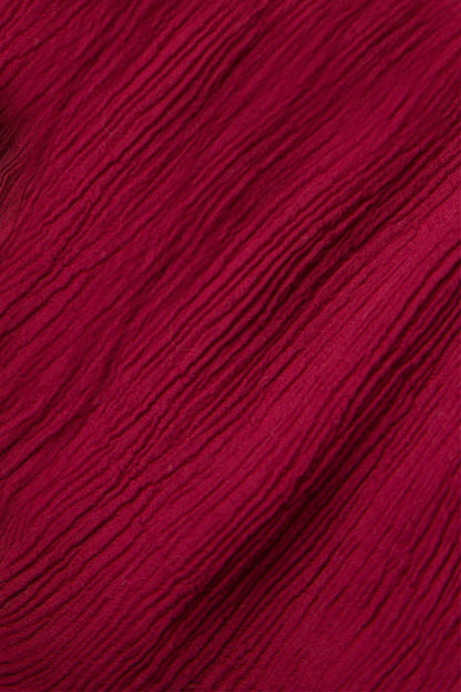 Romantic Ruby Silk Viscose Dress 6