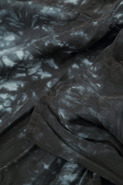 Romantic Liquid Charcoal Crumpled Silk Dress 5