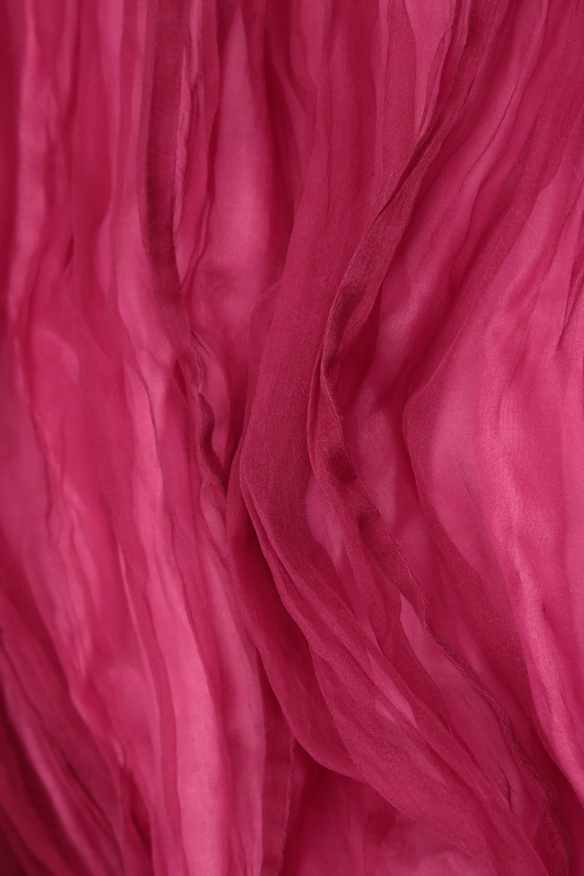 Buttoned Fuchsia Silk Chiffon Jacket 5