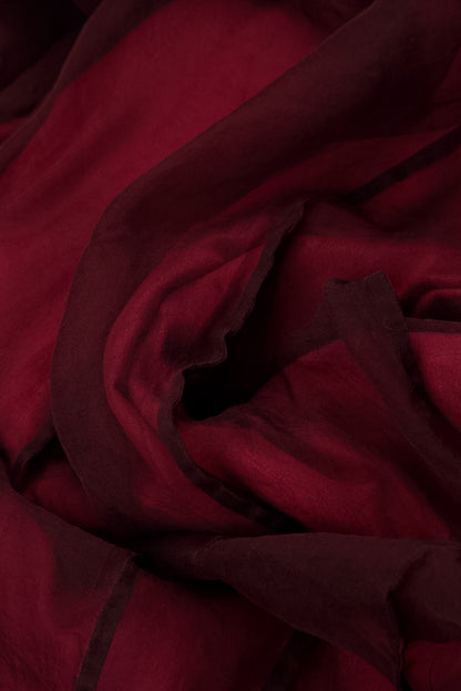 Flowing Ruby Silk Chiffon Dress 5