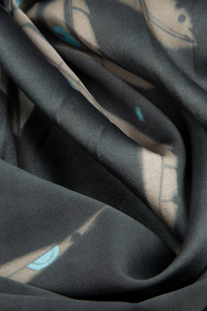 Stylish Leaves Silk Leggings 4