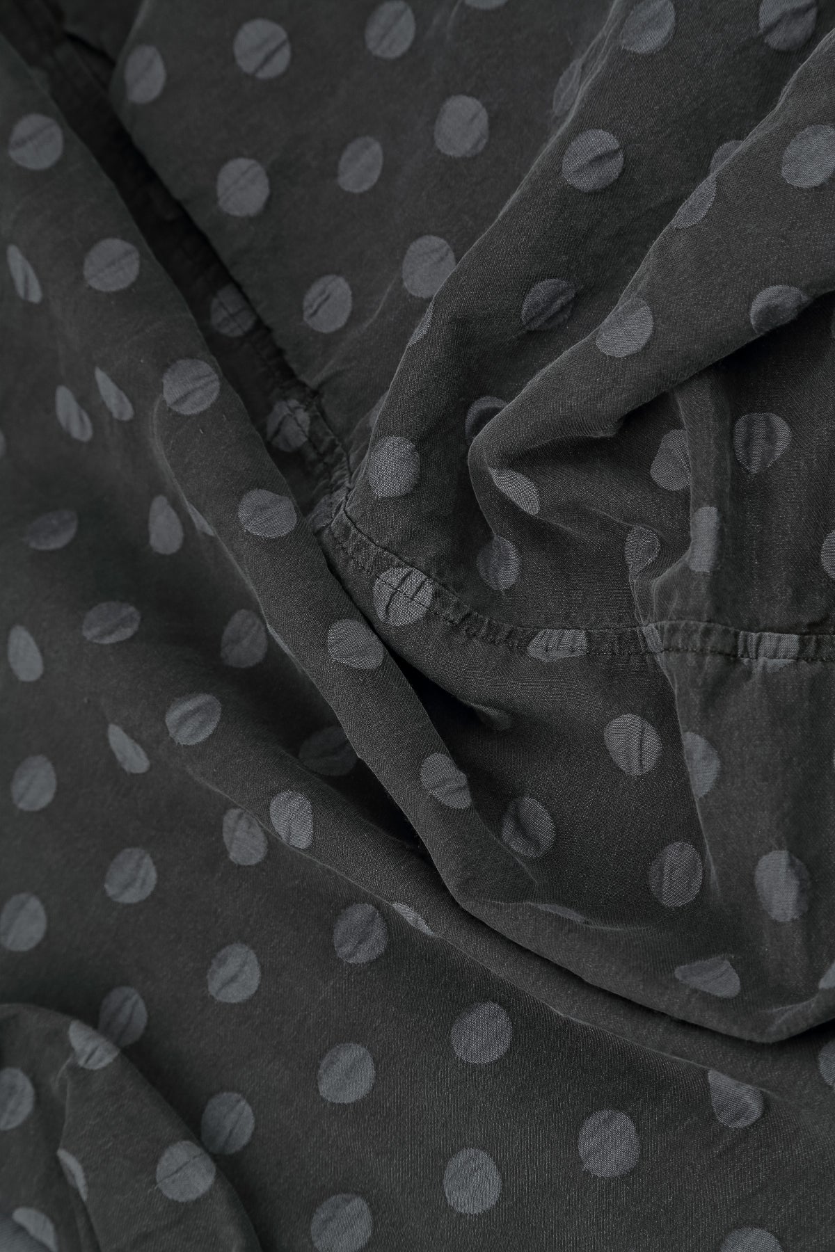 Boxy Charcoal Dotty Silk Jacket 6