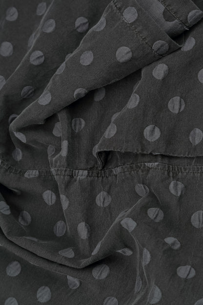 Boxy Charcoal Dotty Silk Jacket 5