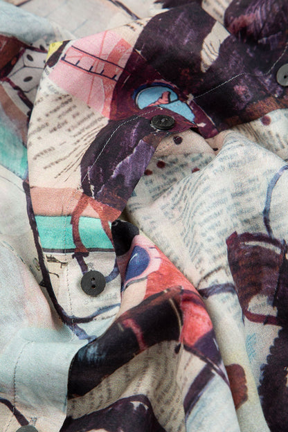 Long Artful Elements Silk Cotton Jacket 6