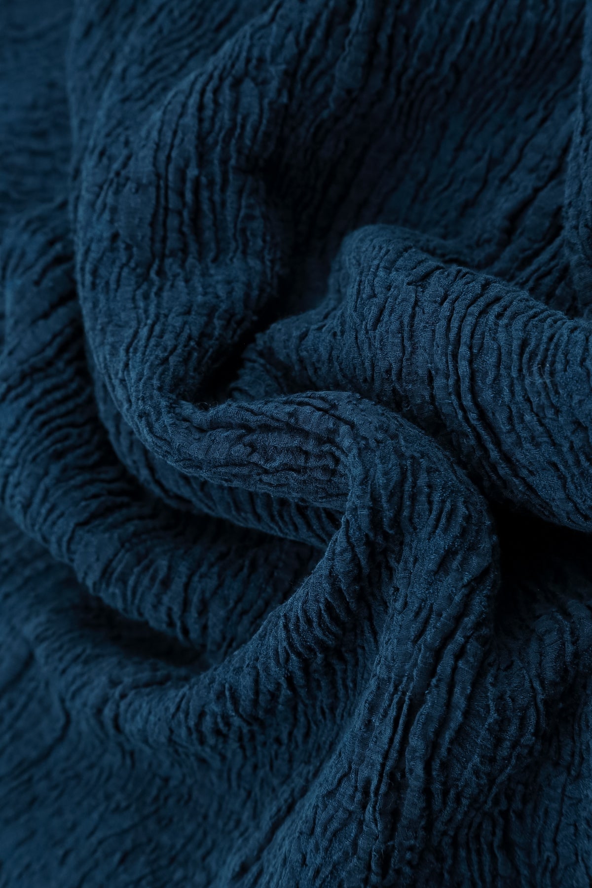 Royal Blue Textured Silk Linen Blouse 5