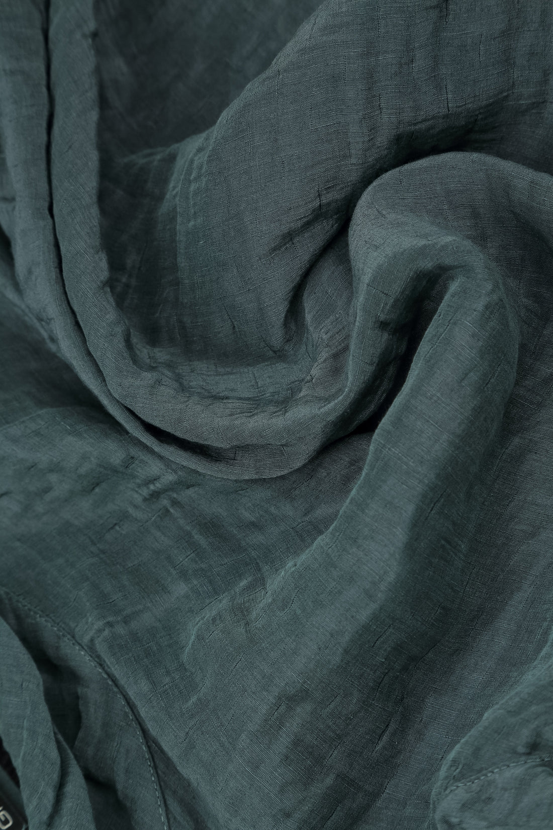 Collar Textured Slate Silk Linen Jacket 6
