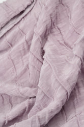 Tapered Barrel Lilac Crinkled Silk Linen Trousers 5