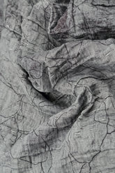 Dropped Edge Silver Marble Crinkled Silk Tunic 5