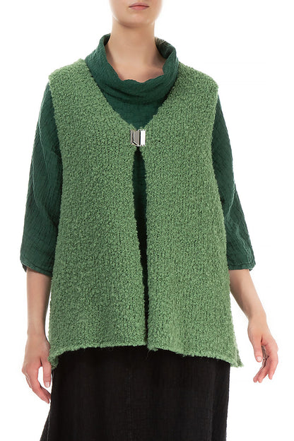 Sage Green Alpaca Wool Gilet