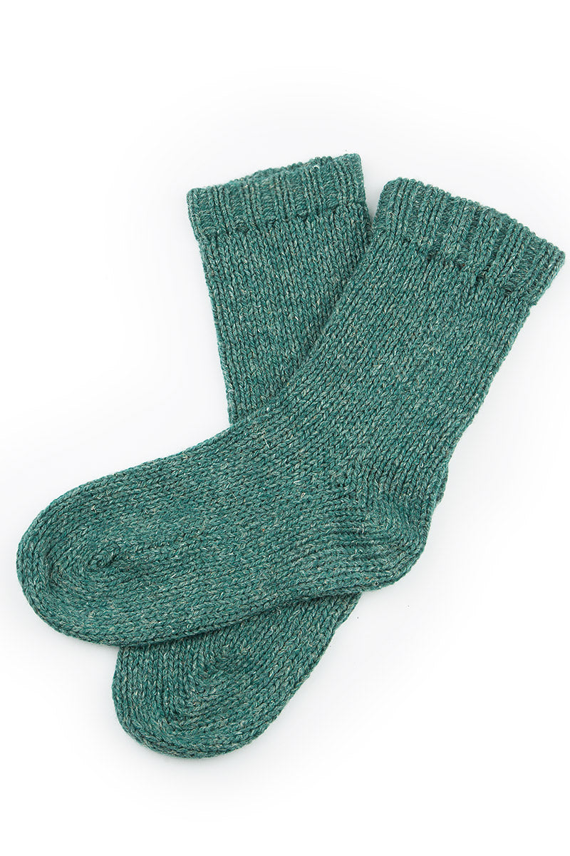 Sage Green Wool Linen Socks
