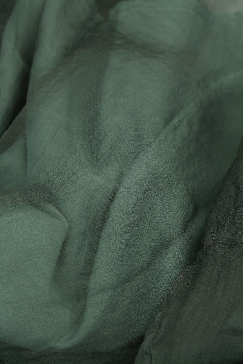 Sage Layered Silk Chiffon Dress 5