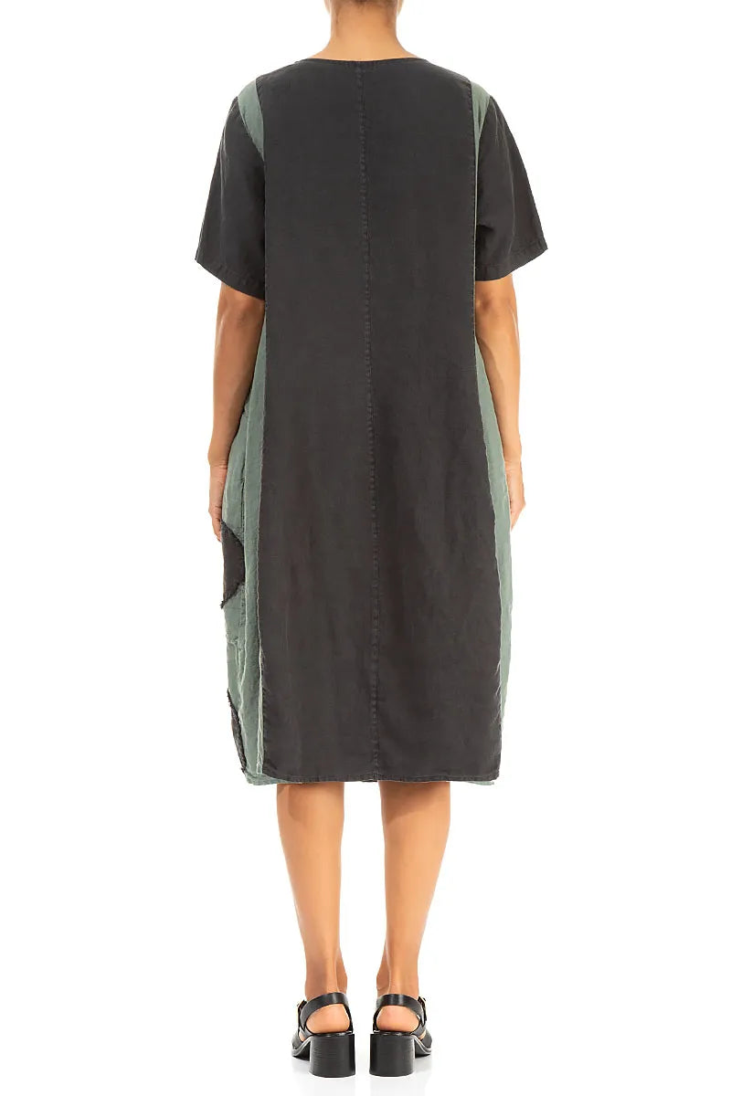 Sage Petal Linen Dress