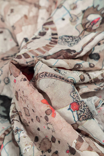 Savannah Textured Silk Scarf 4