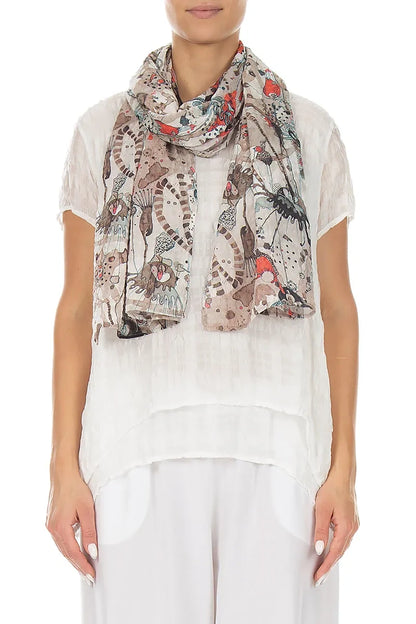 Savannah Textured Silk Scarf 1