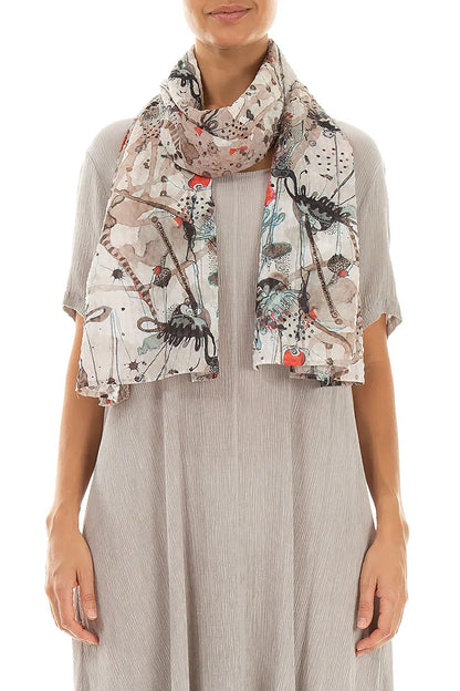 Savannah Textured Silk Scarf 1