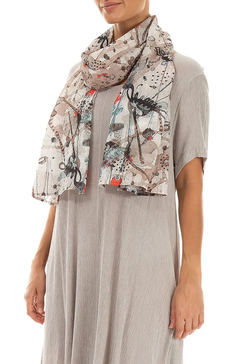 Savannah Textured Silk Scarf 3