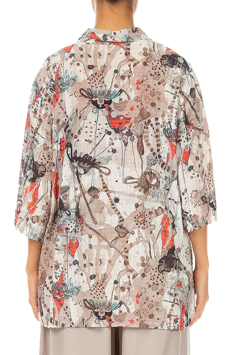 Savannah Seidenhemd mit Struktur