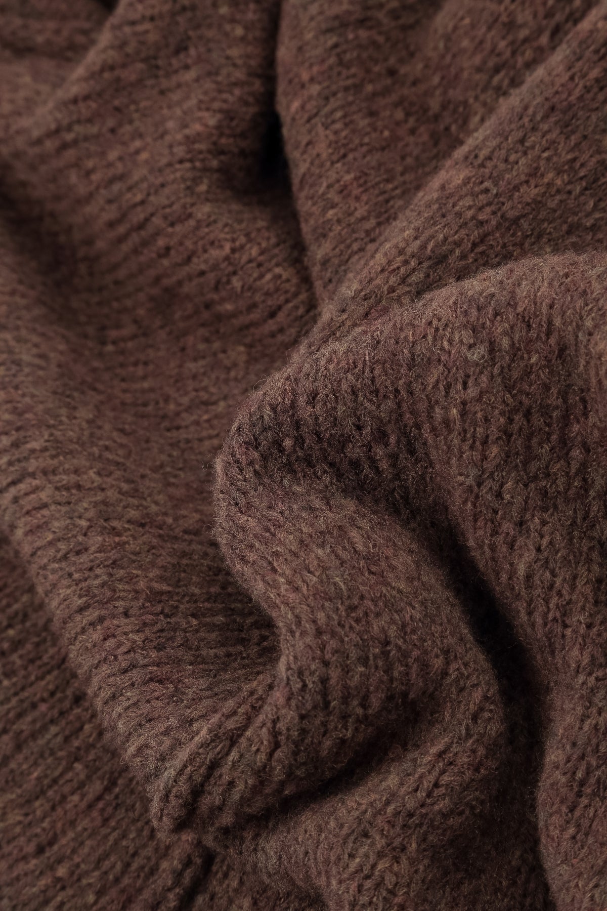 Seam Detail Brown Wool Cardigan 5
