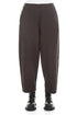 Seamed Warm Charcoal Stretch Cotton Trousers 1