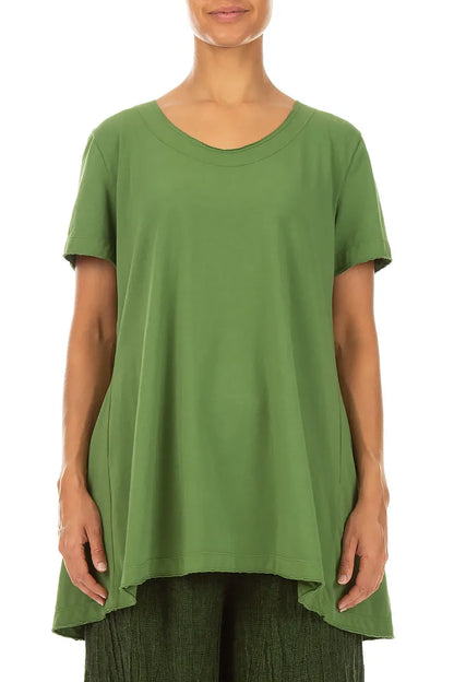 Shamrock Green Cotton Tunic Top