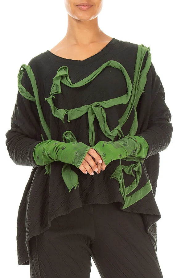 Shamrock Green Meadow Cotton Wristlets