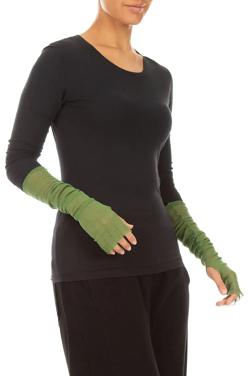 Shamrock Green Mesh Soft Cotton Wristlets 3