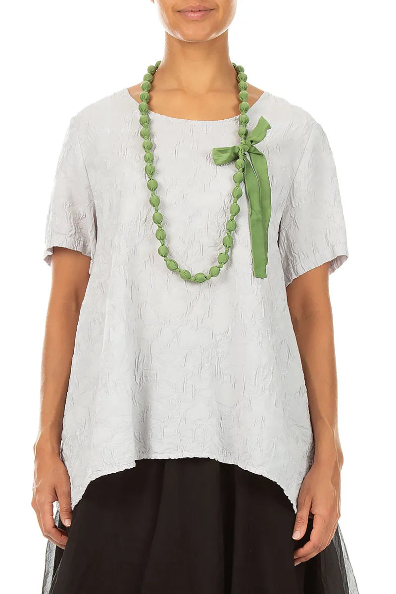 Shamrock Green Silk Fine Bead Necklace