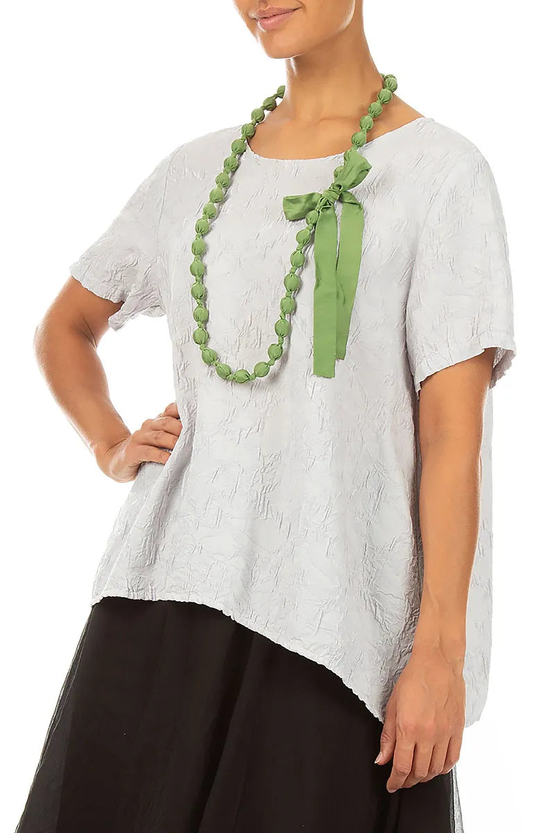 Shamrock Green Silk Fine Bead Necklace