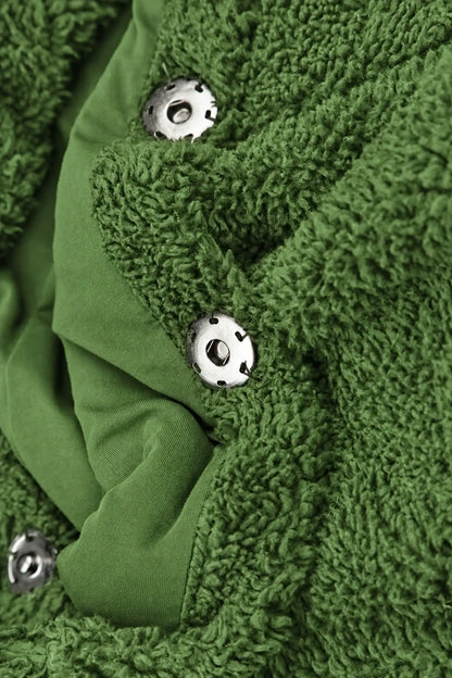 Shamrock Green Teddy Cotton Coat