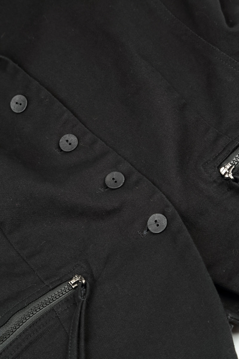 Shaped Black Denim Cotton Jacket 5