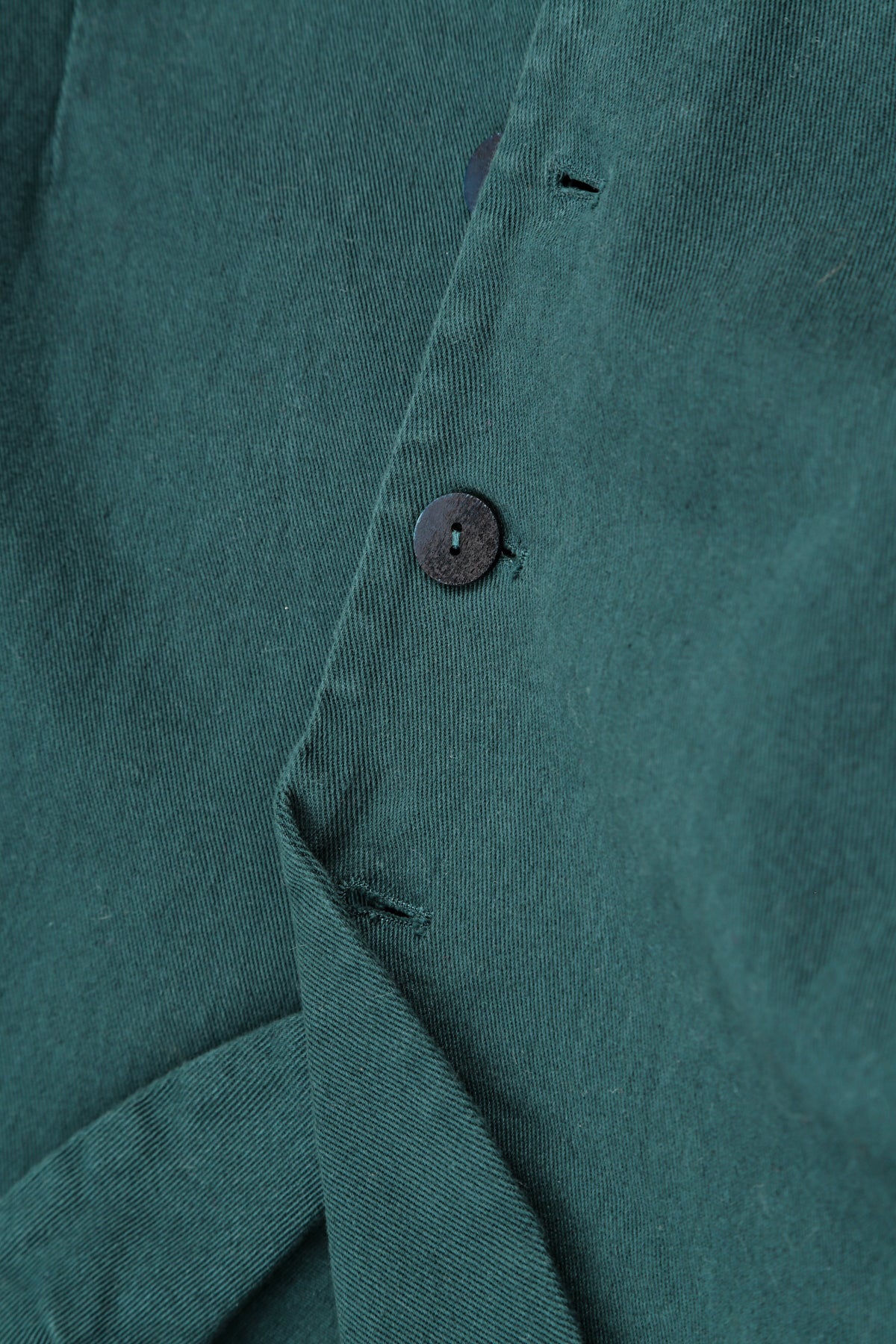 Shaped Deep Turquoise Denim Cotton Jacket