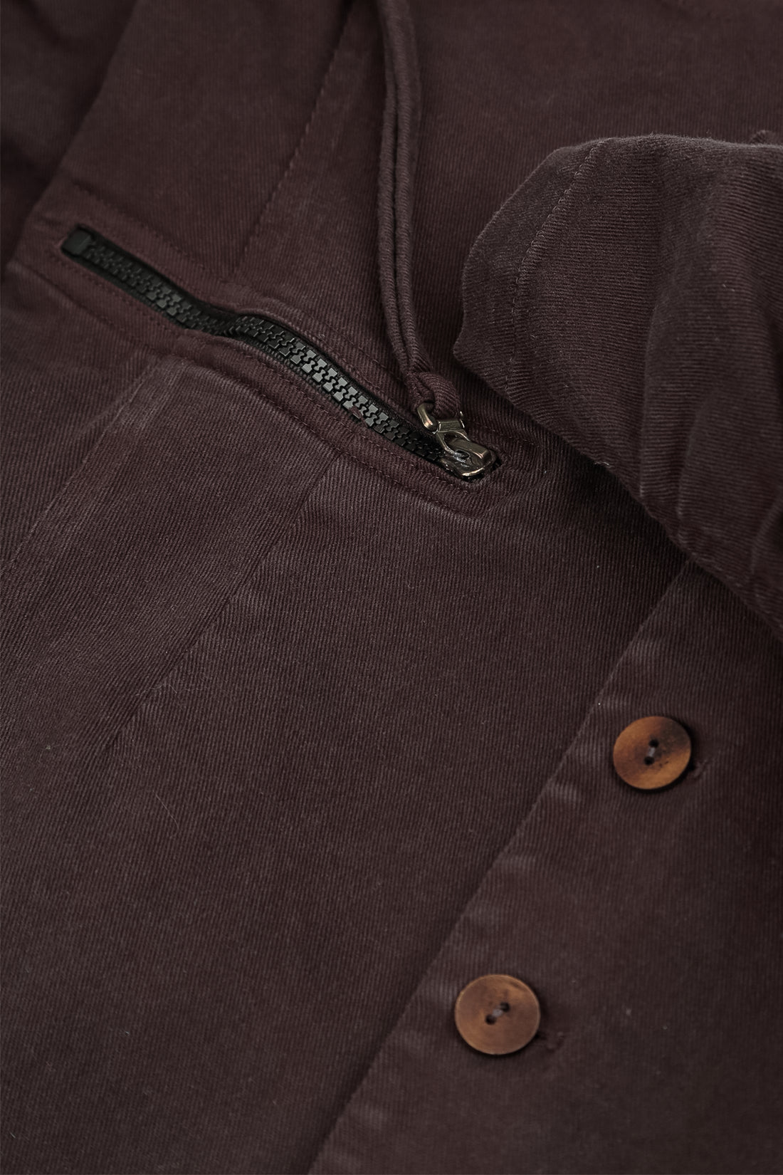 Shaped Truffle Brown Denim Cotton Jacket 5