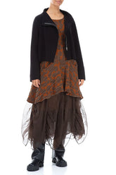 Short Black Cotton Jersey Jacket 6