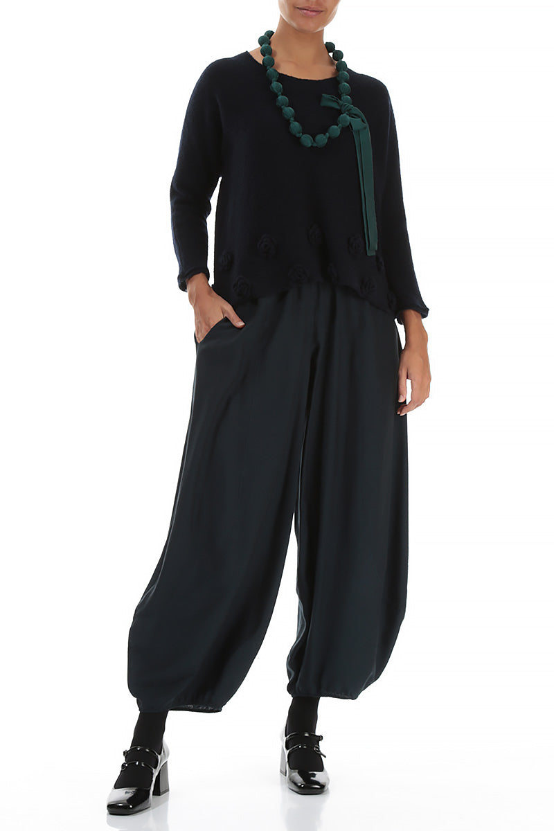 Emerald Silk Bead Necklace 4