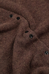 Short Loose Brown Wool Cardigan 5