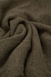 Short Loose Khaki Wool Cardigan 5