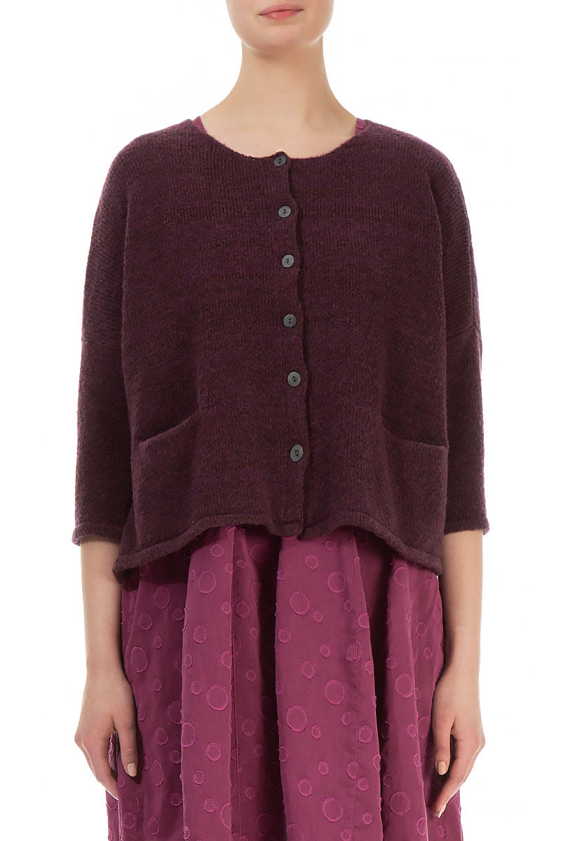 Short wool clearance cardigan