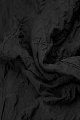 Short Sleeves Black Pleated Silk Linen Blouse 5