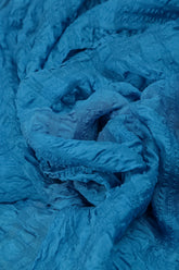 Short Sleeves Cobalt Blue Light Silk Maxi Dress 5