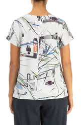 Short Sleeves Urban Jungle Cotton Top 2