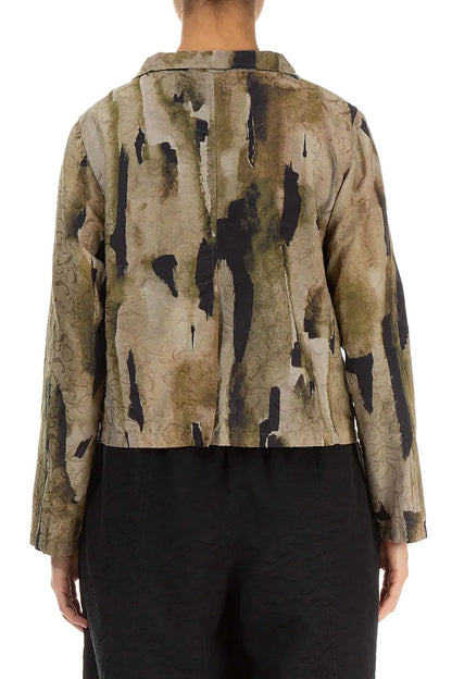 Short Terra Ornamented Silk Cotton Jacket 2