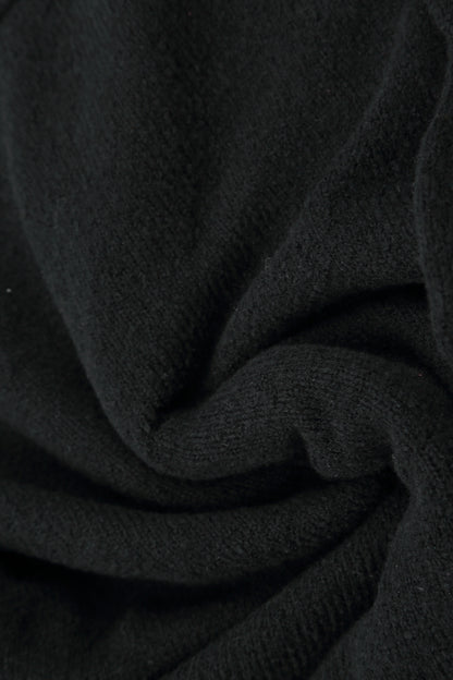 Shredded Black Wool Cardigan 5