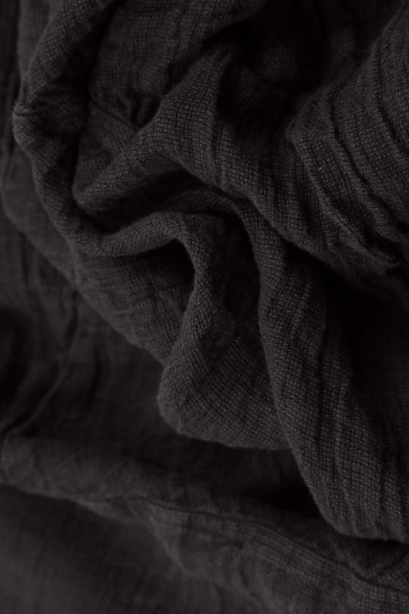 Side Buttons Vintage Violet Mélange Linen Dress 5