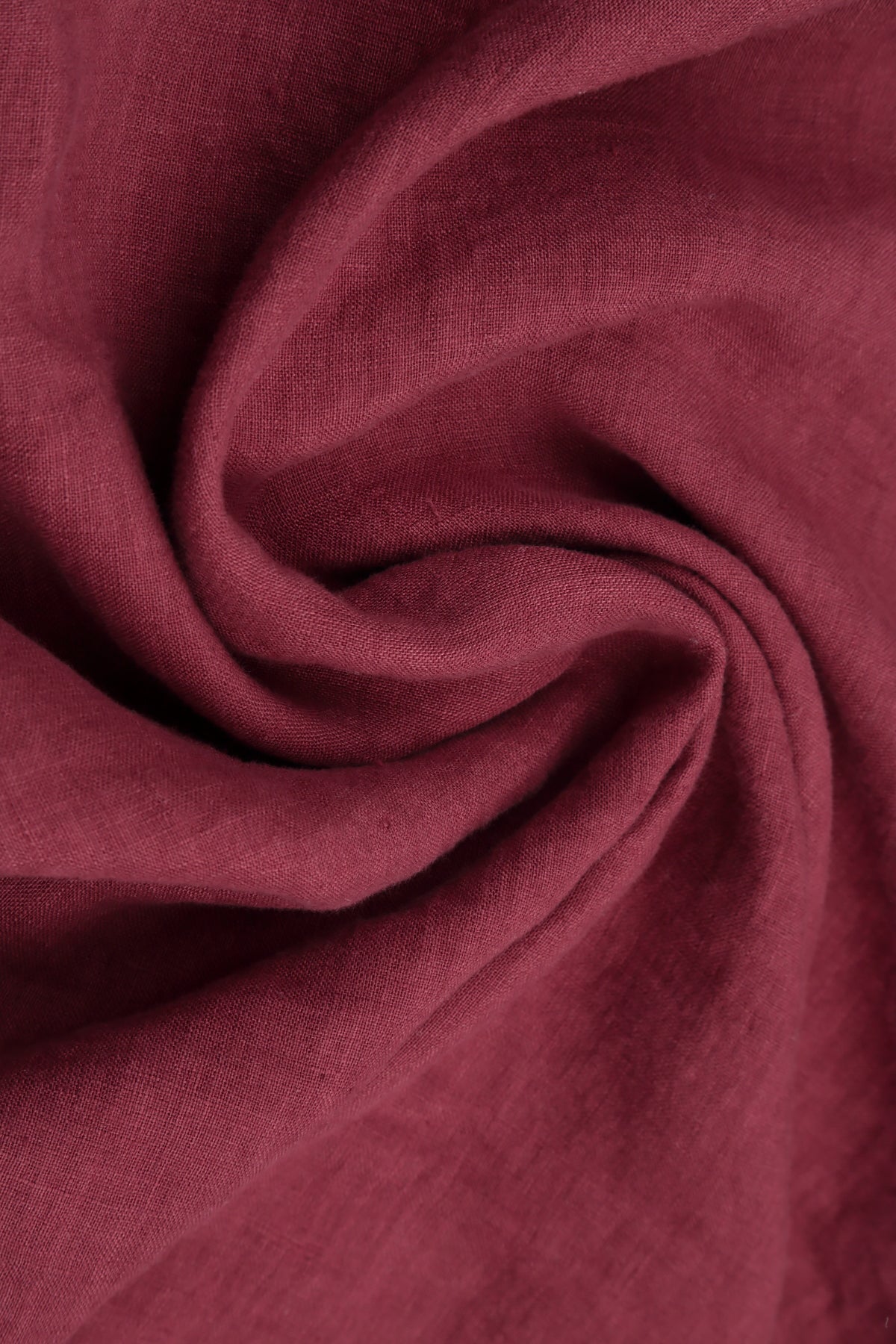 Side Pocket V-Neck Antique Ruby Linen Dress 6